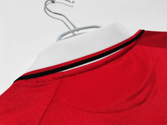 Manchester United Home Long Sleeve Retro Jersey Champions League 1999/00