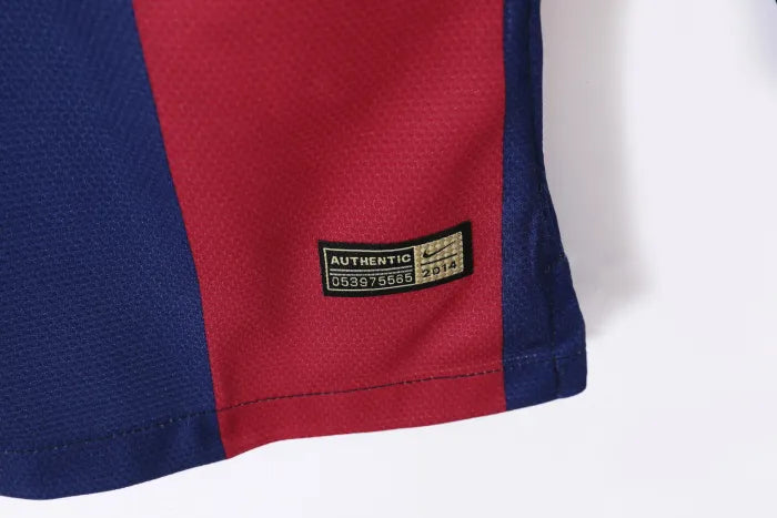 Barcelona Home Long Sleeve Retro Jersey 2014/15