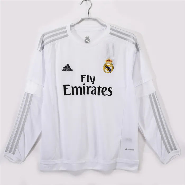 Real Madrid Home Retro Long Sleeve Jersey 2015/16