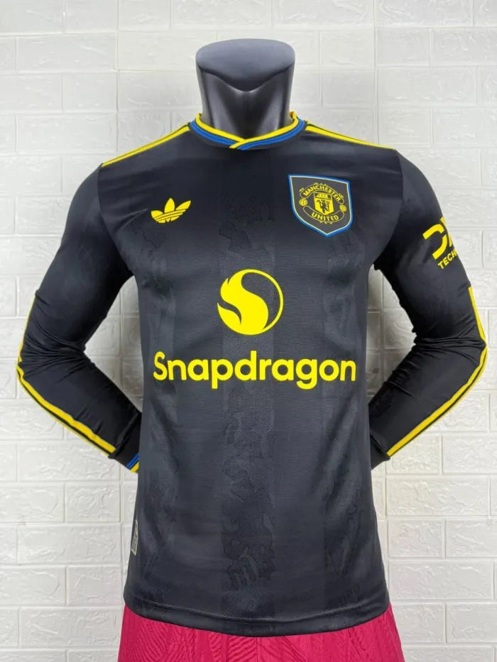 Manchester United Third Player Long Sleeve Jersey 25/26 Mens
