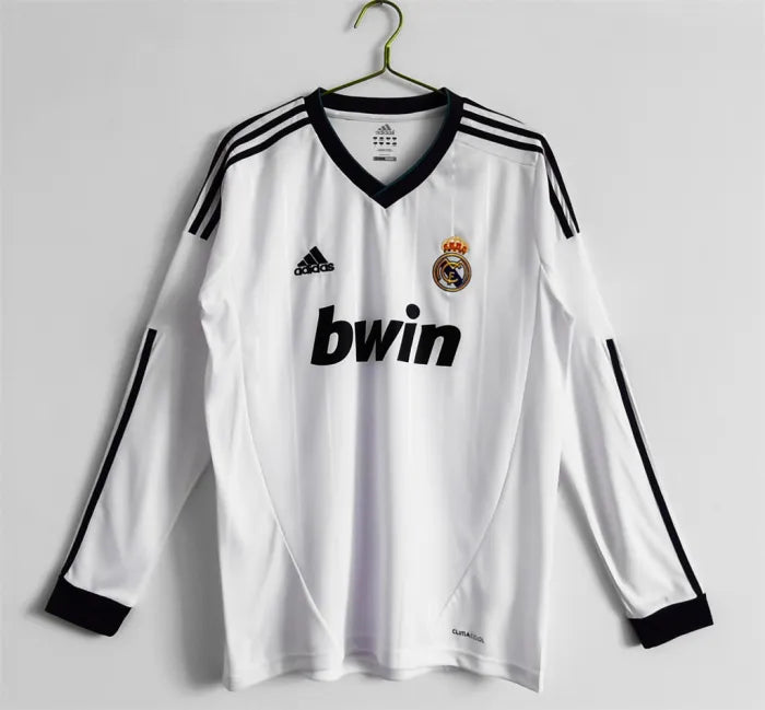Real Madrid Home Long Sleeve Retro Jersey 2012/13