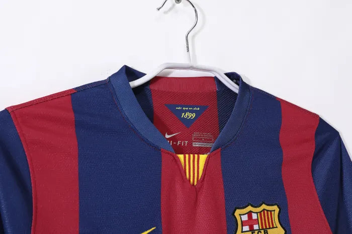 Barcelona Home Long Sleeve Retro Jersey 2014/15