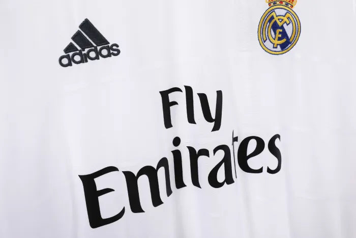 Real Madrid Home Retro Long Sleeve Jersey 2013/14 Mens