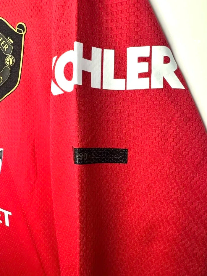 Manchester United Home Long Sleeve Men Jersey Retro 2019/20