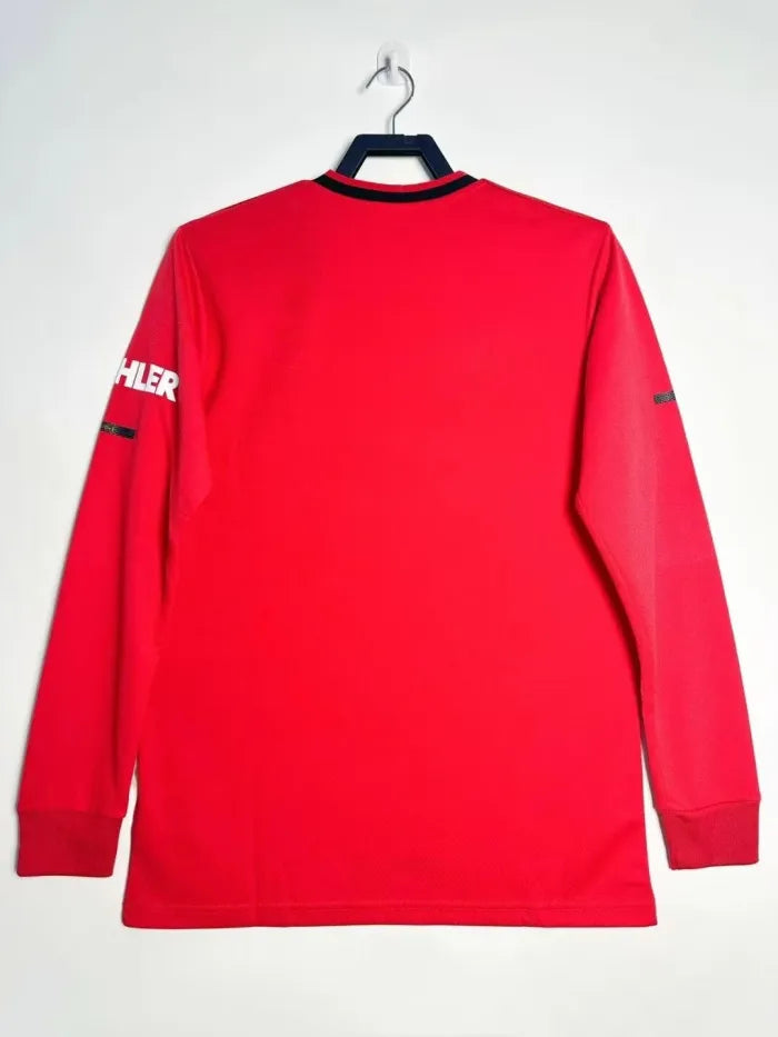 Manchester United Home Long Sleeve Men Jersey Retro 2019/20