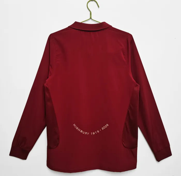 Arsenal Home Long Sleeve Retro Jersey 2005/06